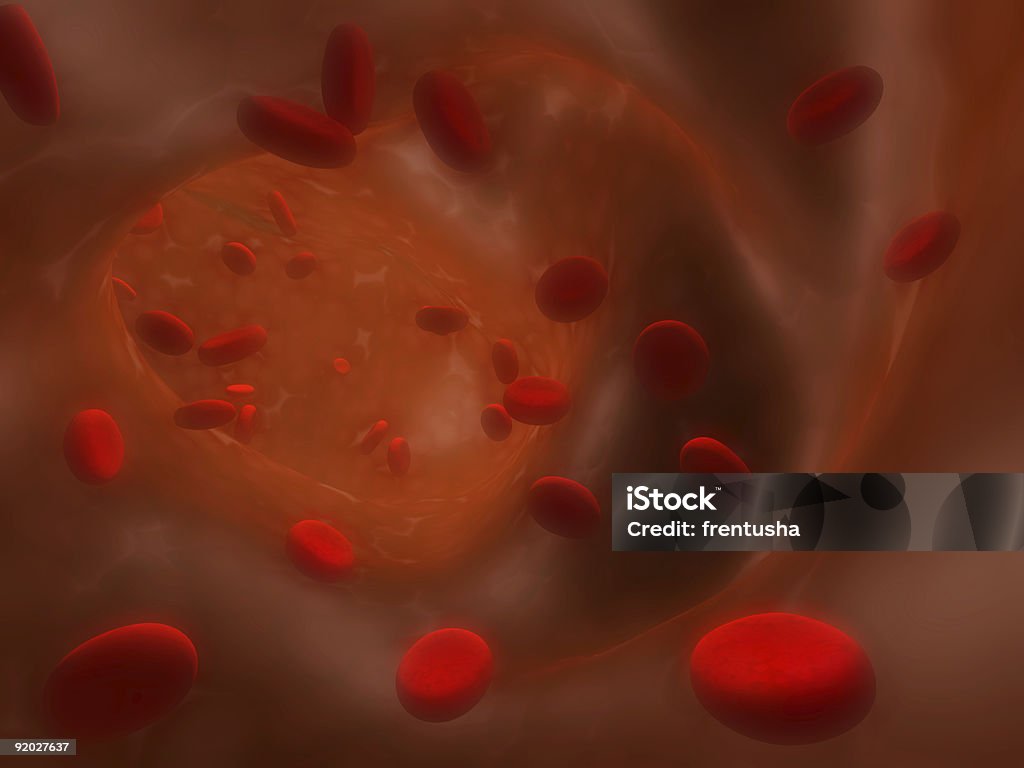 Количество эритроцитов, Плавающий на артерии - Стоковые фото Анатомия роялти-фри