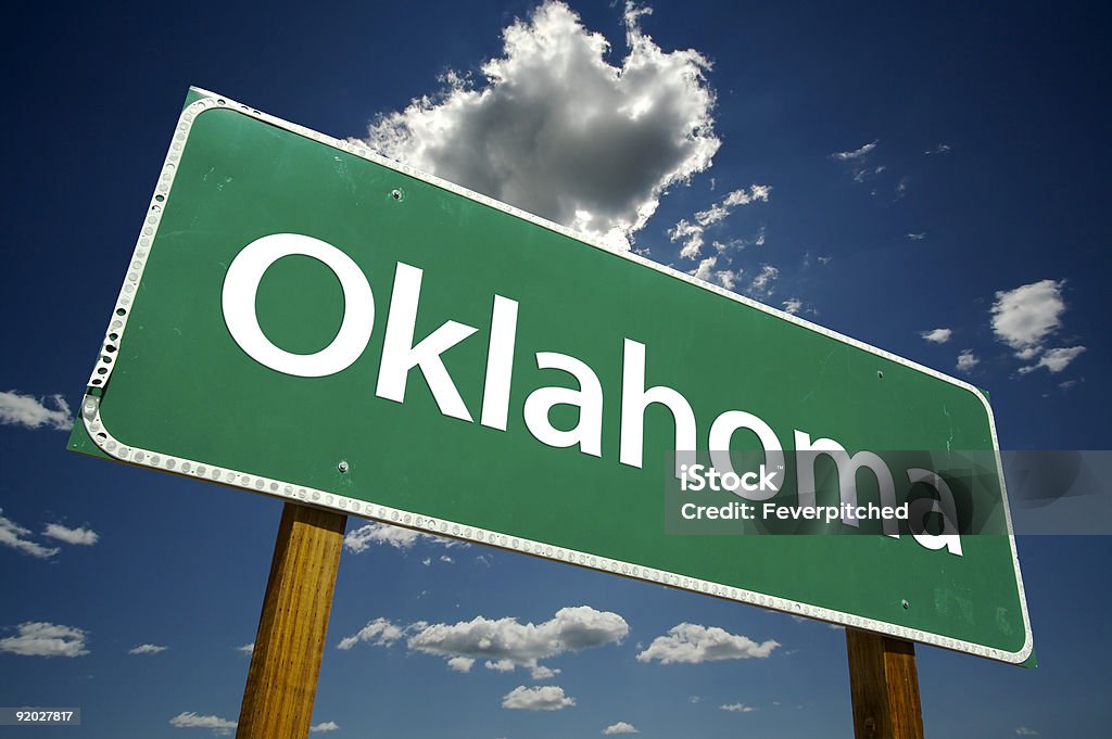 オクラホマの道路標識 - アメリカ合衆国のロイヤリティフリーストックフォト