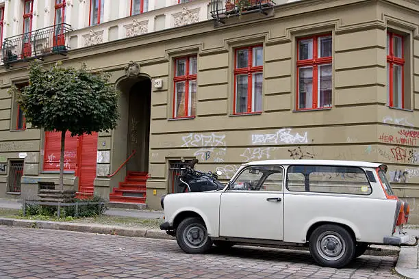 An old Trabant in East Berlin.