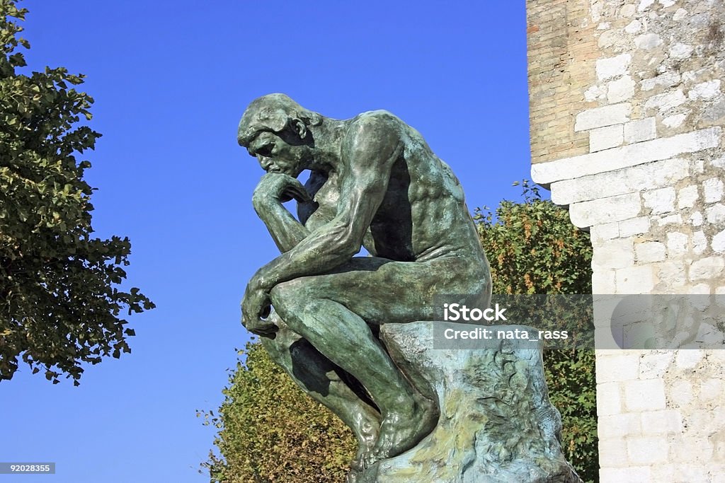 Thinker original  Contemplation Stock Photo