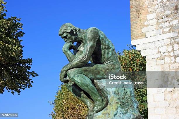 Thinker Original Stock Photo - Download Image Now - Contemplation, Statue, Intelligence