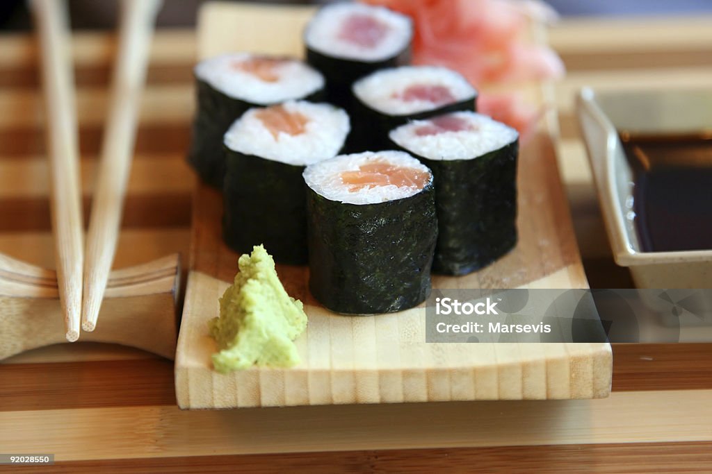 O Japão cozinha. Sushi - Royalty-free Alho Foto de stock