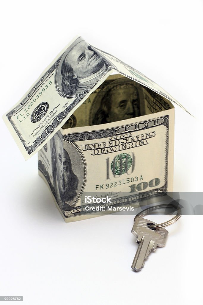 ハウスのドル - 100ドル紙幣のロイヤリティフリーストックフォト