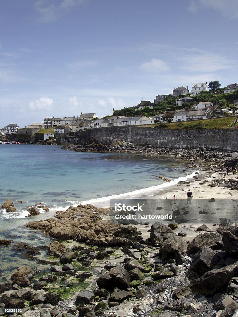 Cornish Fishing Village - Lizenzfrei Bucht Stock-Foto