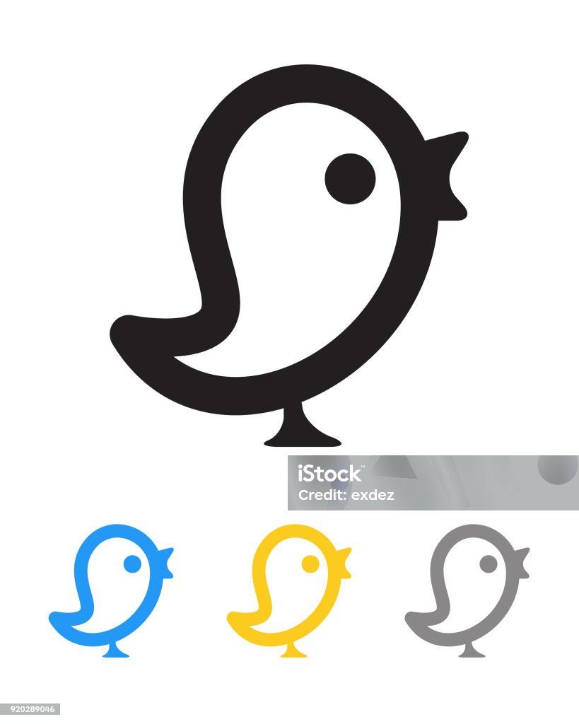 Twit bird icon Animal stock vector