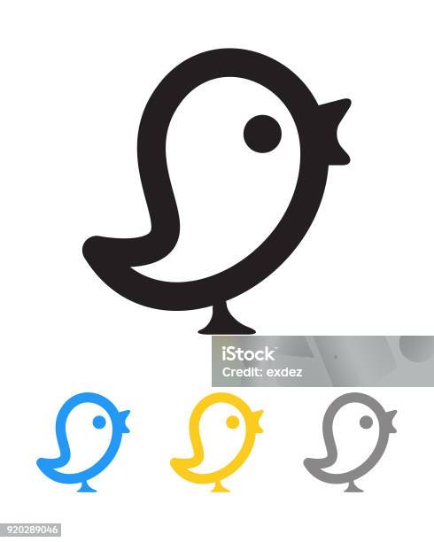 Twit Bird Icon Stock Illustration - Download Image Now - Animal, Art, Bird