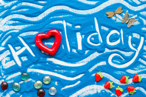 istock Inscription on a colorful sand 920294434