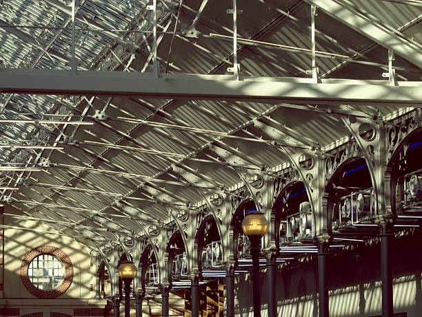 istock Metal beams and lights 92029645