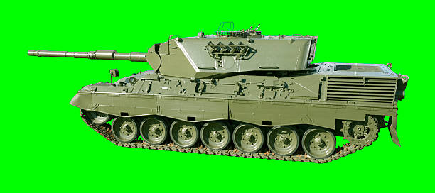 leopard military tank on green - leopard tank 個照片及圖片檔