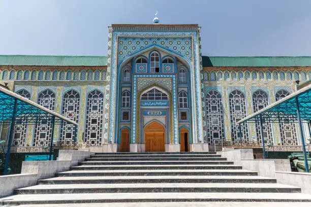 DUSHANBE, TAJIKISTAN - CIRCA JUNE 2017: Haji Yaqub Mosque in Dushanbe circa June 2017 in Dushanbe.