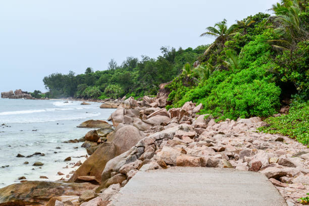 istock East Coast Road La Digue , Seychelles Island 920309644