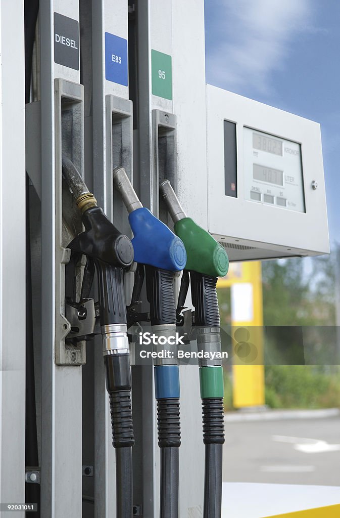 Posto de gasolina - Foto de stock de Azul royalty-free