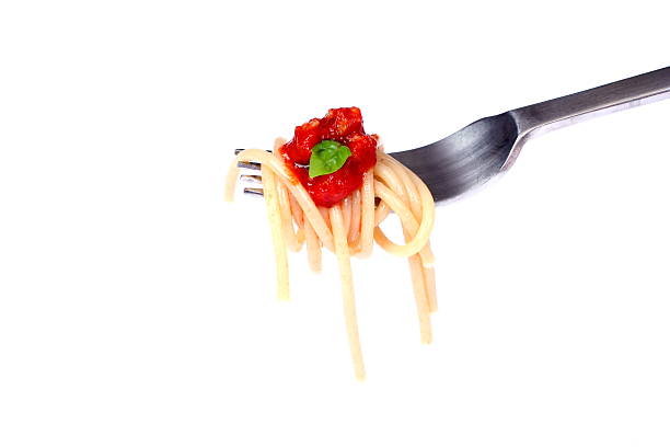 istock Bite of spaghetti bolognese 92031146