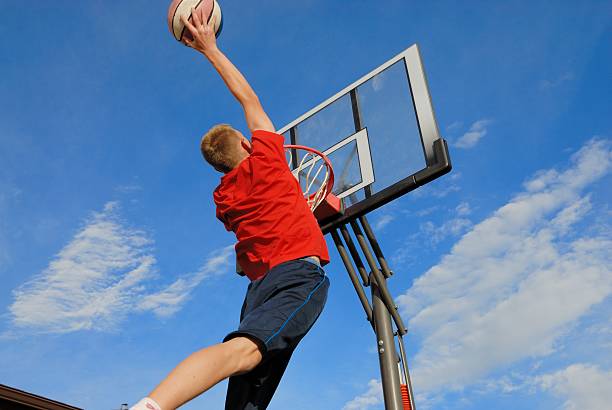 High jump stock photo