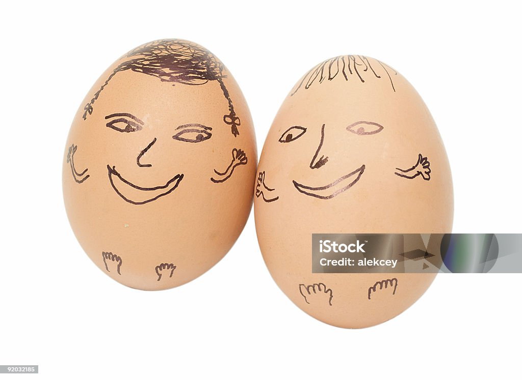 Deux œufs de Pâques - Photo de Aliment cru libre de droits