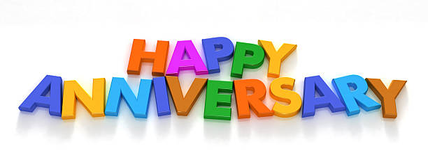 istock Happy Anniversary in capital letter magnets 92032247
