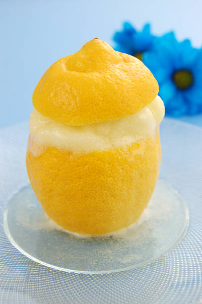 유자 givré - lemon ice cream 뉴스 사진 이미지