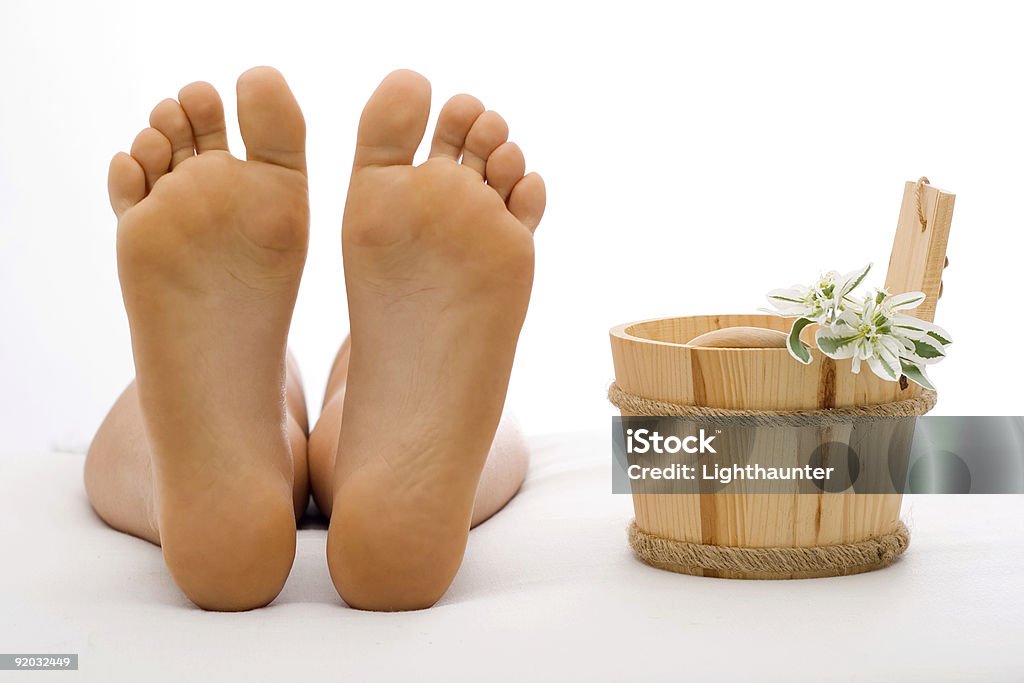 Clean foot  Beauty Stock Photo