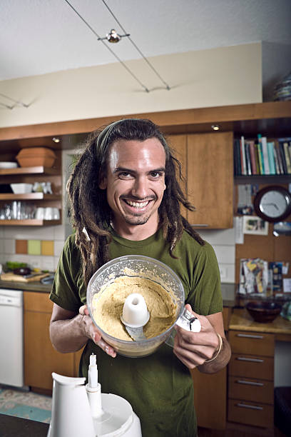 Making humus stock photo