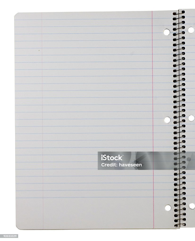 Isolated blank writing-book  Blank Stock Photo
