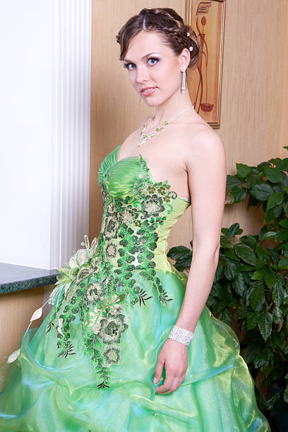 istock woman in a green dress 92033476
