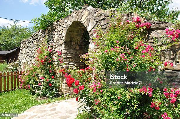 Rose Garden Stock Photo - Download Image Now - Arch - Architectural Feature, Rose - Flower, Beauty In Nature