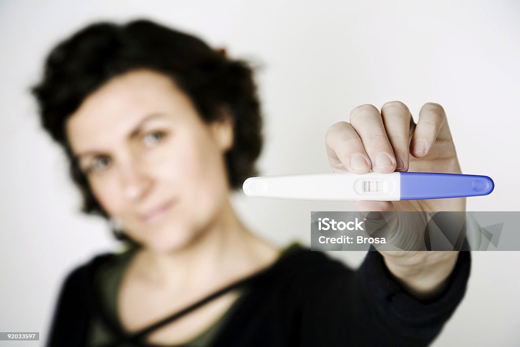 Тест на беременность - Стоковые фото Беременная роялти-фри