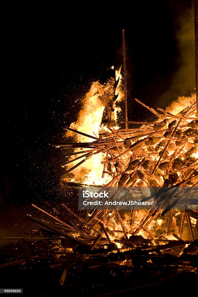 Up Helly Aa ardor sector de envío - Foto de stock de Antorcha libre de derechos