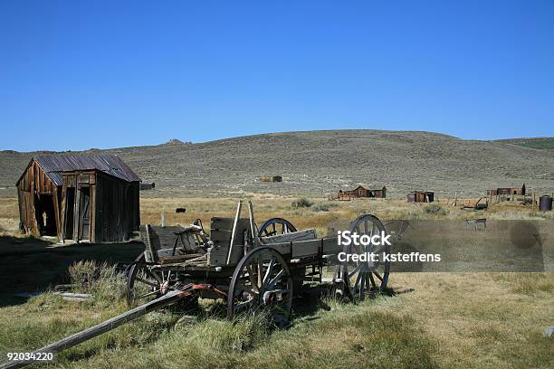 Wagon Days Old West Town Stock Photo - Download Image Now - Gold Rush, Town, Abandoned