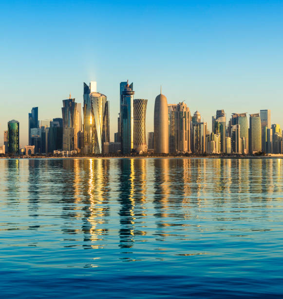 istock The Downtown Doha City Skyline at Sunset, Qatar. 920342322