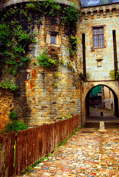 istock Old stone walls in Rennes 92034418