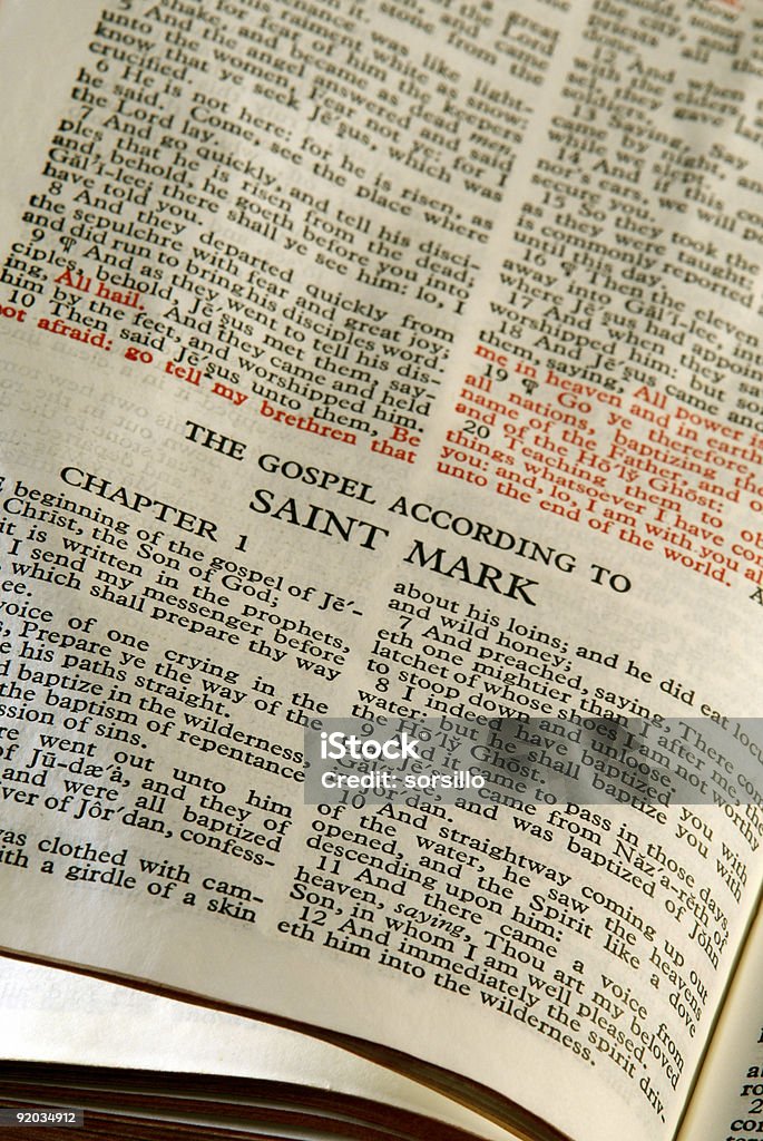 Bible Series Mark  Accessibility Stock Photo