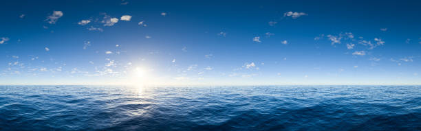 horizonte sobre agua - sky landscape horizon over water sunlight fotografías e imágenes de stock