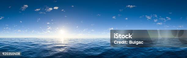 Horizon Over Water Stock Photo - Download Image Now - Sea, Horizon, Blue