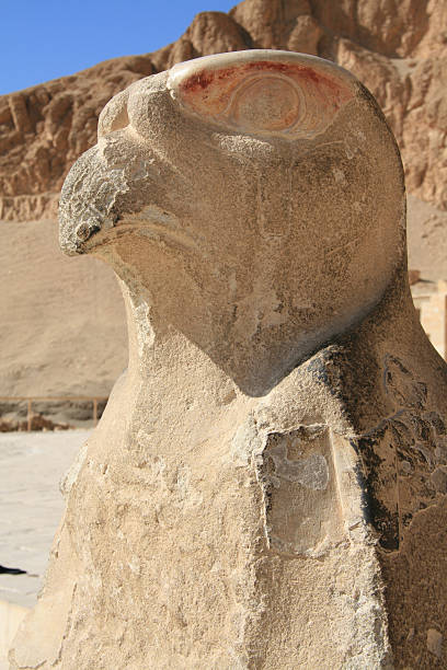 istock Eagle sculpture in Temple of Hatshepsuts 92035227