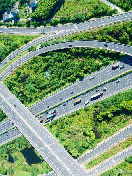 istock Aerial city viaduct highway 920353734