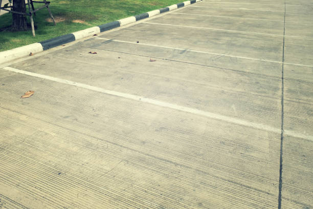 istock Car parking Lot at outdoor With White Marking 920353840