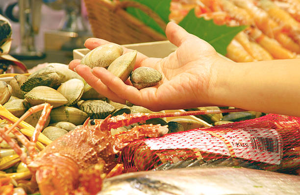 Clams in the market