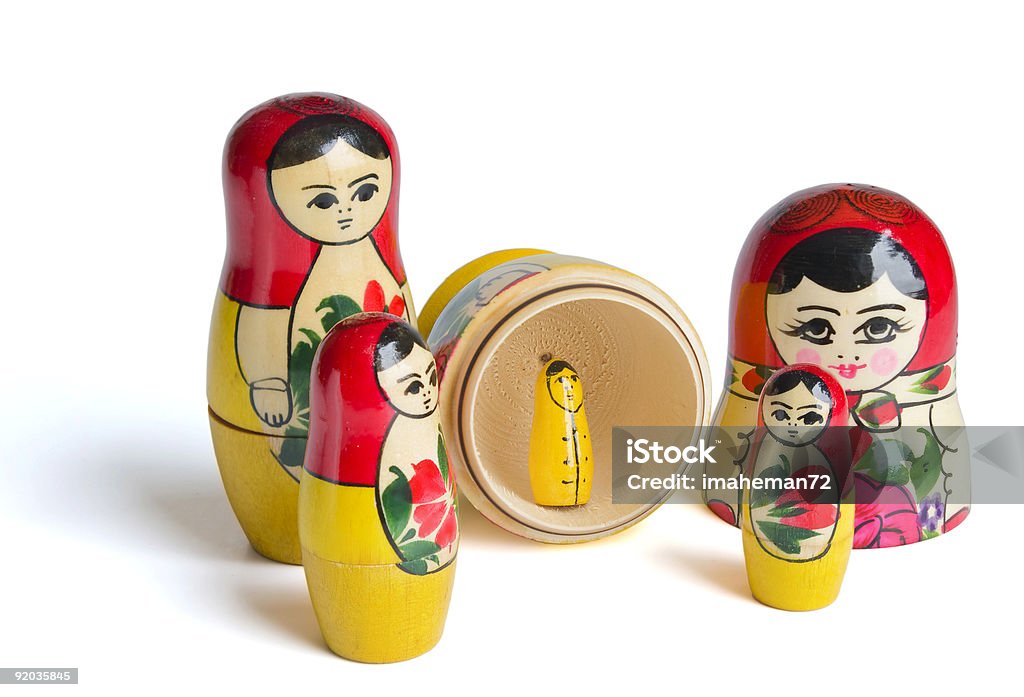 Bonecas russas-"matrioska" (moderno). - Foto de stock de Arte royalty-free