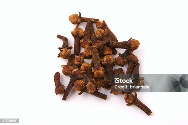 Cloves Isolated On White Stock Photo - Download Image Now - Brown, Clove - Spice, Color Image