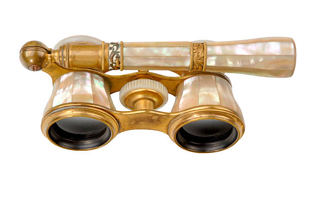 istock Antique Opera Glasses - Angled Top view isolated. 92036212