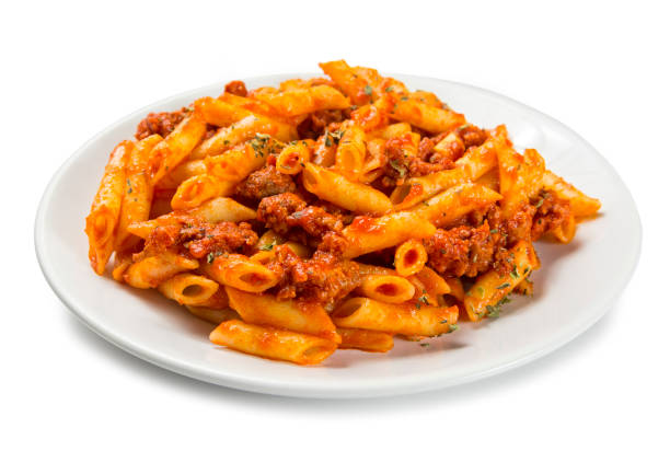 istock Penne with meat and bolognese sauce 920367934