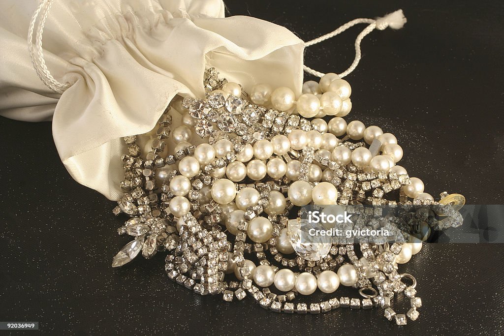 Tasche mit Perlen - Lizenzfrei Diamant Stock-Foto