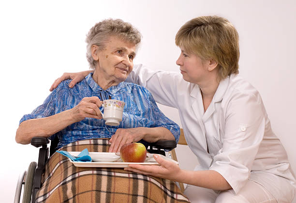 istock elderly woman in wheelchair 92037021