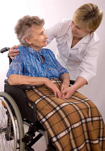 istock elderly woman in wheelchair 92037033