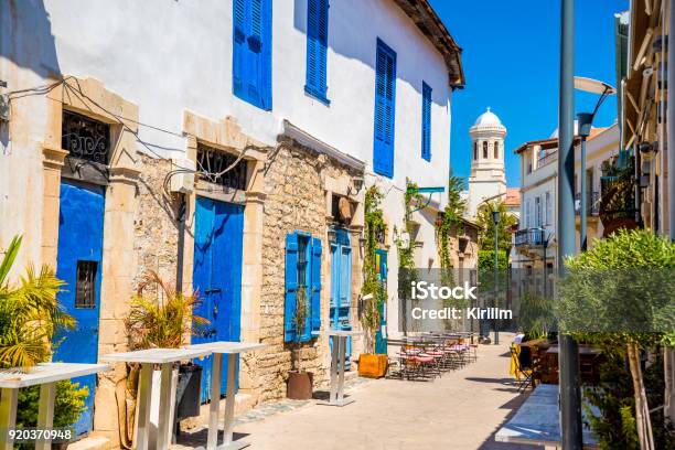 Genethliou Mitellla Street A Touristic Street Leading To Ayia Napa Cathedral Limassol Cyprus Stock Photo - Download Image Now