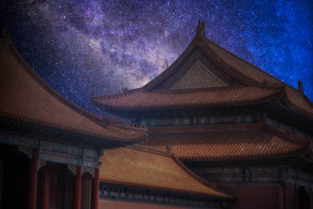istock Night landscape of the Starry sky. 920378186