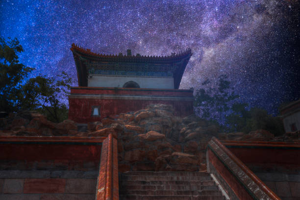 istock Night landscape of the Starry sky. 920378204