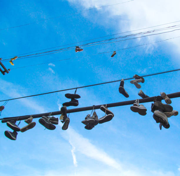 340+ Sneakers On Power Lines Stock Photos, Pictures & Royalty-Free ...