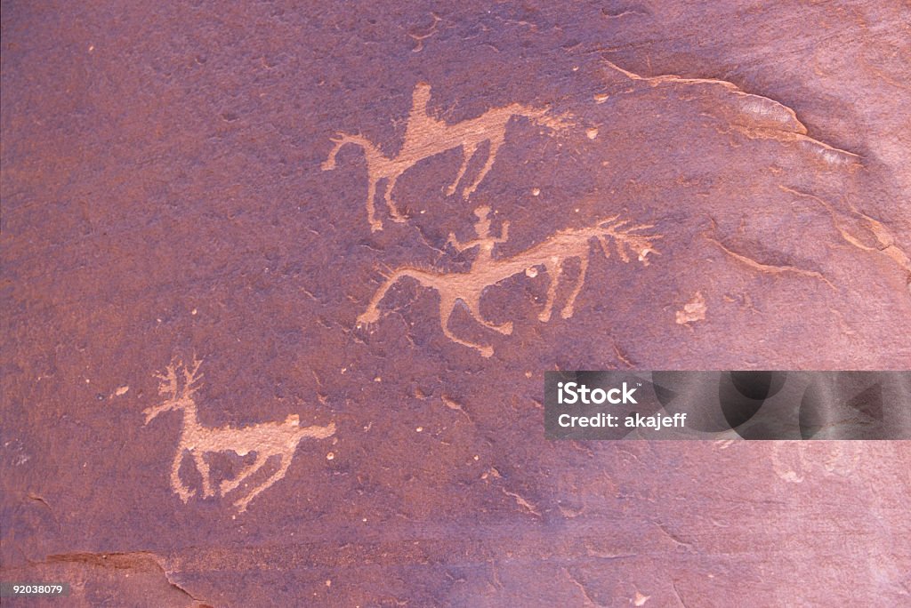 Canyon de Chelly Rock Art-detalhe - Foto de stock de Descoberta royalty-free